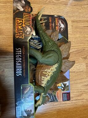 Mattel Jurassic World Mega Destroyers Stegosaurus Toy - Green/Brown